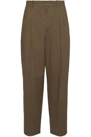 The Row Silas Cotton Pleated Pants