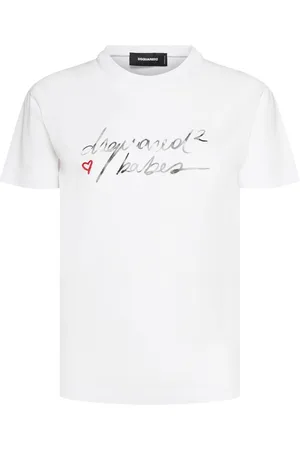 Dsquared2 Logo Print Cotton Jersey T-shirt