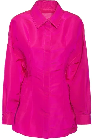 VALENTINO Silk Faille Shirt Dress