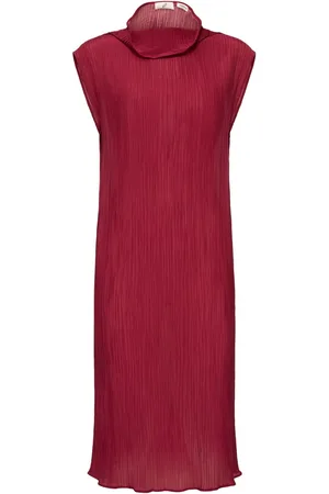 BITE Eve Textured Cotton & Silk Midi Dress