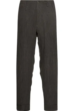 YOHJI YAMAMOTO Slim Fit Linen Pants