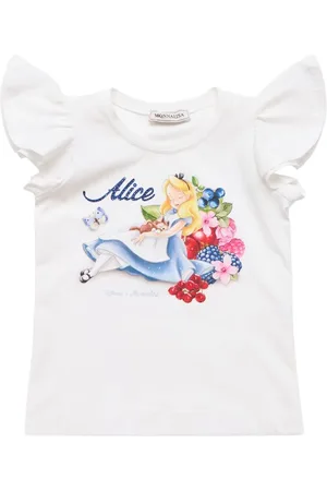 MONNALISA Alice Printed Jersey T-shirt