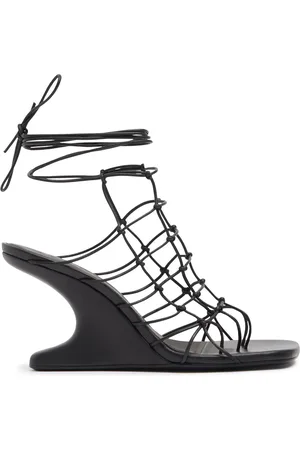 Rick Owens 80mm Web Cantilever Leather Sandals