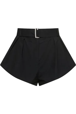 MAGDA BUTRYM Cotton Blend Belted Shorts