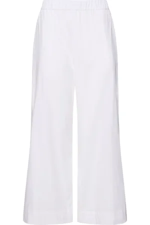 Max Mara Rio Cotton Blend Poplin Pants