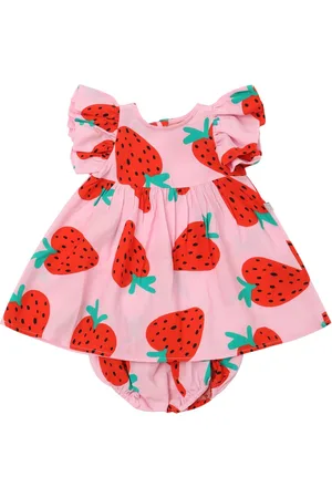 Stella McCartney Printed Crepe Dress & Diaper Cover