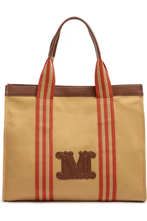 Max Mara Palau Canvas Beach Bag