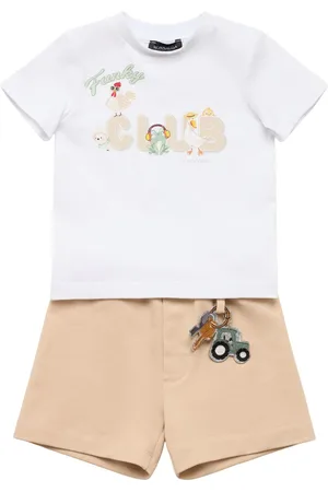 MONNALISA Printed Cotton T-shirt & Shorts