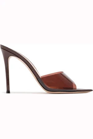 Gianvito Rossi 105mm Elle Plexi Sandal Mules