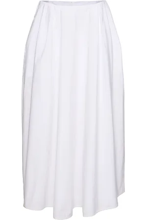 Carven Poplin Midi Skirt