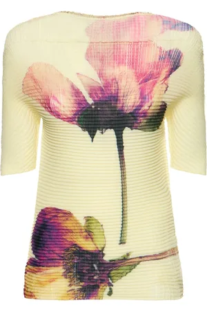 Issey Miyake Pressed Flora Pleated Top