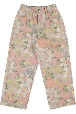 The New Society Printed Cotton Jeans