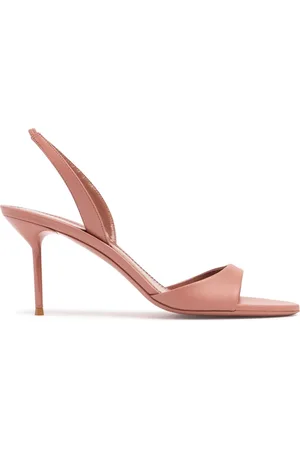PARIS TEXAS 70mm Lidia Leather Slingback Sandals