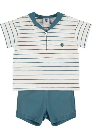 Petit Bateau Sailor Cotton Jersey Top & Shorts
