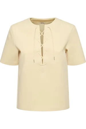 Auralee Wetsuit Jersey Lace-up Top