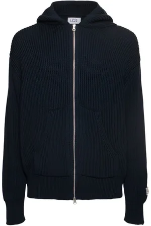 Lc23 Rib Knit Zip Hoodie