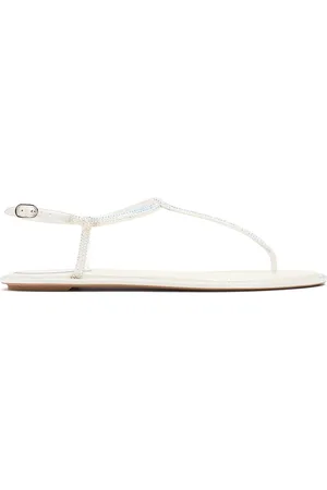 RENE CAOVILLA 10mm Embellished Satin Thong Sandals