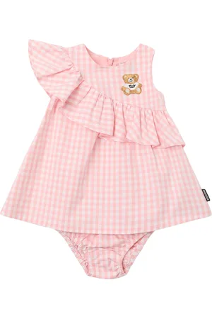 Moschino Check Cotton Dress & Diaper Cover