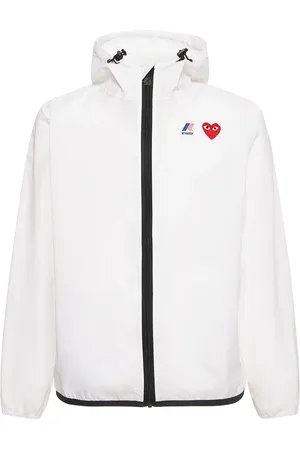 Comme des Garçons K-way Cdg Play Logo Nylon Zip Jacket