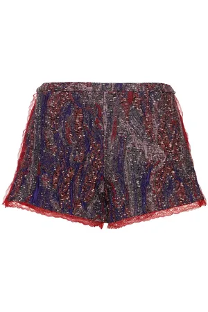 DRIES VAN NOTEN Pinky Printed Jacquard Shorts