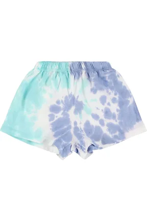 The New Society Printed Cotton Sweat Shorts