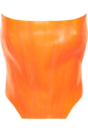 GIUSEPPE DI MORABITO Strapless Latex Bustier Top