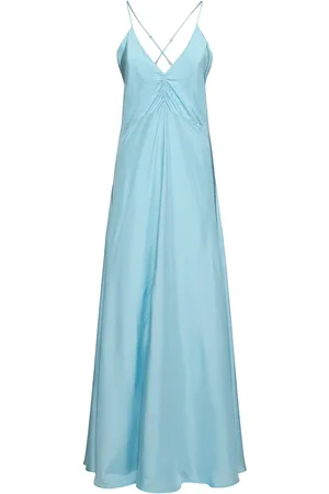 FORTE FORTE Habotai Silk Slip Dress