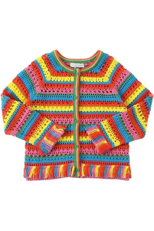 Stella McCartney Crochet Organic Cotton Knit Cardigan