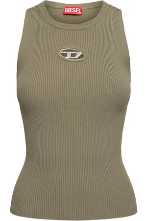 Diesel M-caddix Ribbed Logo Tank Top
