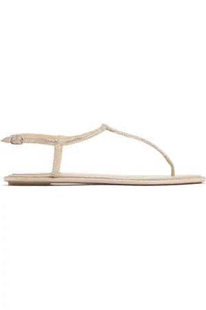 RENE CAOVILLA 10mm Embellished Satin Thong Sandals