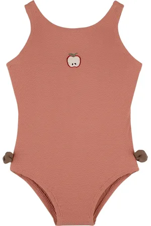 Donsje Apple Print Poly One Piece Swimsuit
