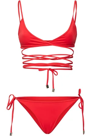 The Attico Lycra Triangle Bikini