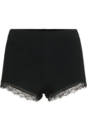 Self-Portrait Stretch Crepe Lace Shorts