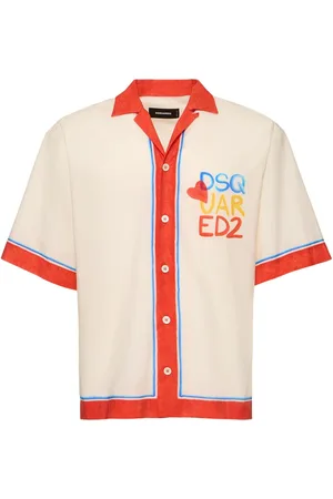 Dsquared2 Logo Cotton Bowling Shirt