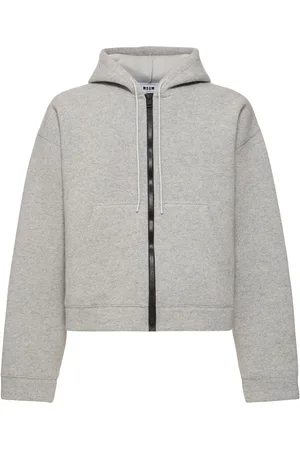 Msgm Bonded Wool Blend Knit Sweater