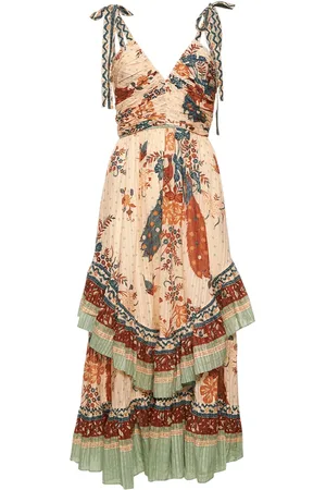 ULLA JOHNSON Meera Printed Cotton & Viscose Dress