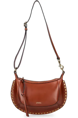 Isabel Marant Oskan Moon Leather Shoulder Bag