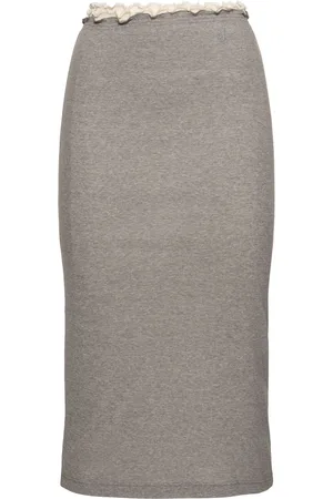 Jil Sander 3-layer Jersey Midi Skirt