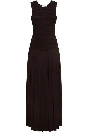 Jil Sander Crepe Long Dress