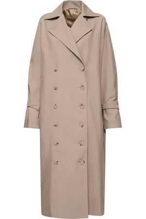 Totême Signature Long Gabardine Trench Coat