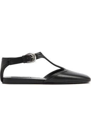 Jil Sander Leather Mary Jane Flats