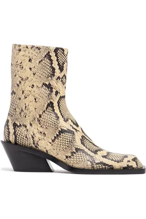 Jil Sander Python Printed Ankle Boots