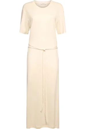 LEMAIRE Belted Rib Jersey T-shirt Dress