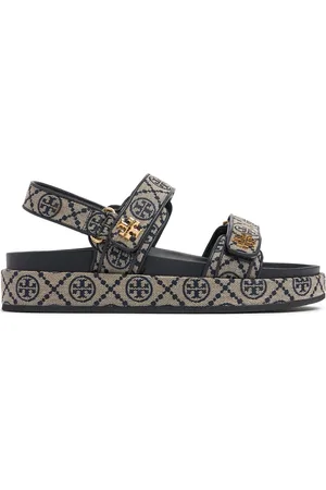 Tory Burch 35mm T Mono Kira Sport Jacquard Sandals