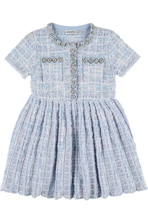 Self-Portrait Check Knit Dress