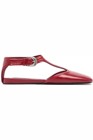 Jil Sander Leather Mary Jane Flats