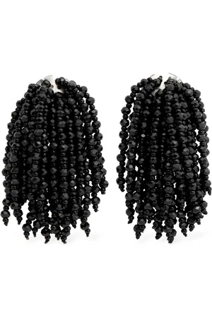Max Mara Kaki Beaded Clip-on Earrings