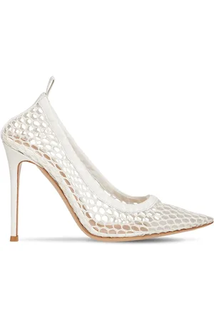 Gianvito Rossi 105mm Alisia Mesh & Leather Pumps