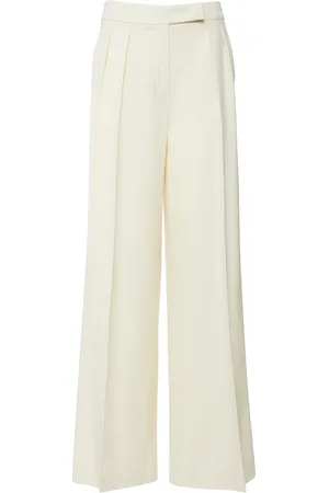 Max Mara Karub Granitè Wool Wide Pants
