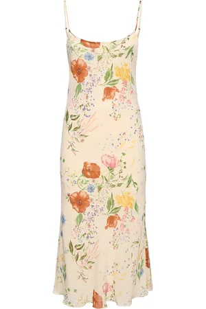Reformation Emerick Printed Viscose Midi Dress